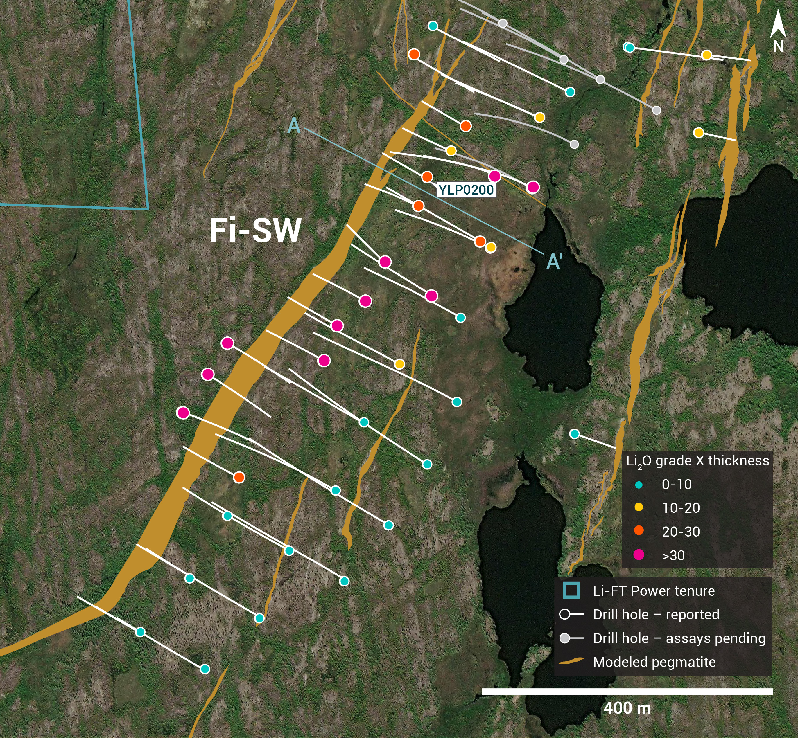 Individual Drill plans YK pegmatites NR 27 GT Fi-SW